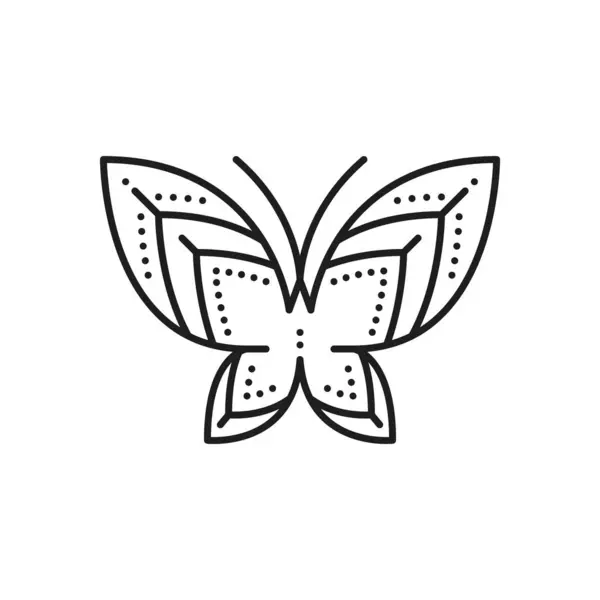 Butterfly, insect graphic outline icon. Butterfly abstract pictogram or sign, spring insect monochrome contour tattoo or animal line vector icon. Summer meadow bug lineart symbol