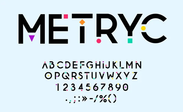 Modern Logo Font Creative Bold Letters Typeface Urban Abc Type — Stockový vektor