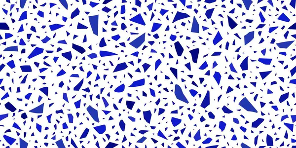 Blå Terrazo Keramiska Plattor Mönster Eller Terazo Mosaik Bakgrund För — Stock vektor