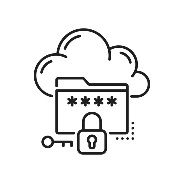 Cloud Storage Database Network Server Icon Hosting Platform File Transfer — Stock Vector
