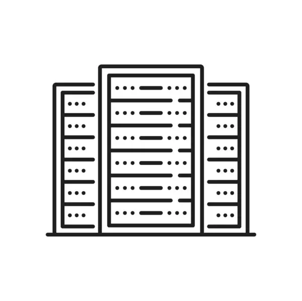 Database Network Server Cloud Storage Icon Data Backup Online Computing — Stock Vector