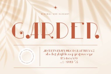 Elegant monogram font, vintage luxury type or line typeface, vector english romantic alphabet. Classic smooth font with curly linear letters, 1920s or 1930s retro minimal elegant monogram typeface clipart