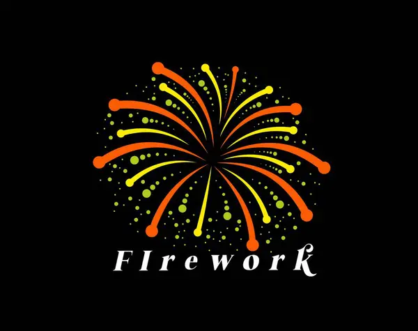 Carnival Firework Icon Birthday Event Fiesta Party Firecracker Confetti Isolated — Stock Vector