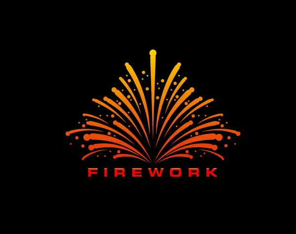 Icona Fuochi Artificio Carnevale Coriandoli Evento Compleanno Festa Festa Firecracker Grafiche Vettoriali