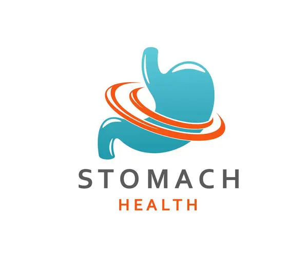 Health Care Stomach Icon Gastroenterology Clinic Digestion Medicine Vector Emblem Stock Vector