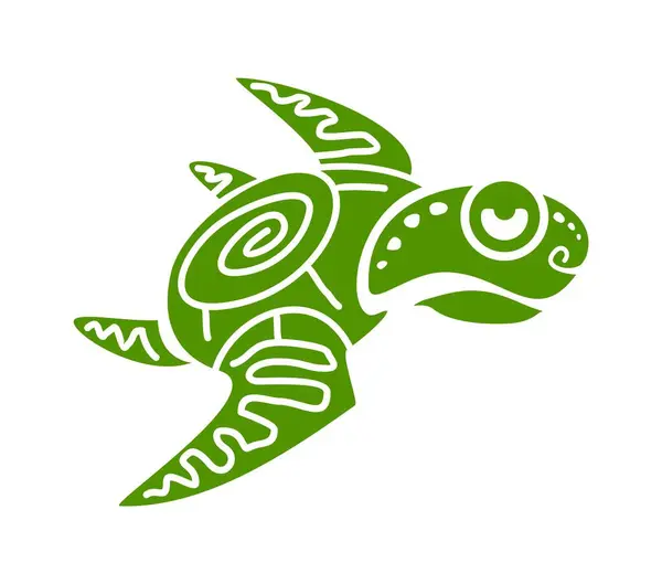 Turtle Mayan Aztec Totem Symbol Represents Longevity Wisdom Stability Isolated Royalty Free Stock Illustrations