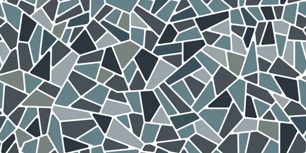 Gris Azul Mosaico Pavimentación Piso Piedra Azulejo Patrón Fondo Textura Ilustración de stock
