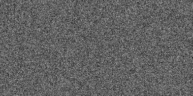 Televizyon gürültüsü, görüntü engelleme efekti, soyut vektör arkaplanı. Siyah düzensiz noktaların tahıl gürültüsü arkaplanı veya TV gürültüsü veya VHS kamera hatası arkaplanı