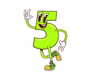 Beş numaralı matematik harikulade bir karakter. Ayrı bir çizgi film karakteri, neşeli ve komik 5 figürlü geniş gözlü ve pozitif gülümseyen. Neşeli, canlı, yeşil basamaklı kişilik tuhaf bir titreşimi temsil eder.