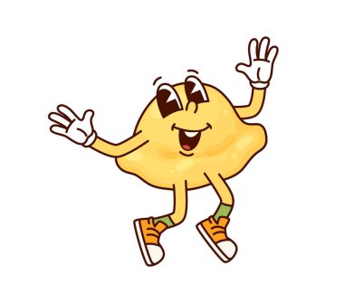 İtalyan makarnası Orecchiette harika, komik karakter. Orecchiette Lezzetli yemek harika bir şahsiyet, İtalyan mutfağı menüsü çiğ makarna veya İtalyan restoranı buğday gurmesi karikatür funky izole vektör karakter