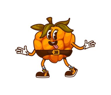 Modaya uygun dut dutu korsanı ya da korsair üzümü karakteri, vektör komik kişiliği. Karayip korsan kaptanı, komik suratlı ve komik dilli çocuk çizgi film karakterleri için harika dut çileği.