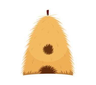 Çocuklar için çizgi film tipi ya da tarımsal yazı tipi ve hasat tipi, vektör komik İngiliz alfabesi. Çiftlik tipi harf A saman yığını şeklinde ya da çocuklar için saman yığını çizgi film karakteri yazı tipi alfabesi