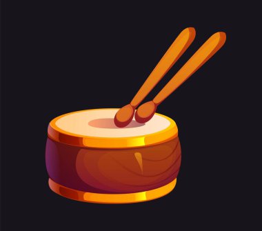 Geleneksel İrlanda halk müziğini temsil eden ahşap bagetlerle çizgi film davulları ve Aziz Patrick günü kutlamaları. Vector perküsyon enstrümanı kültürel performanslara ve şenliklere ritim ekliyor