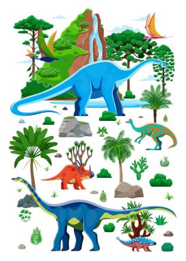 Tarih öncesi karikatür dinozorları sürüngenleri karakterlerine dönüştürür. Haplocanthosaurus, dimorphodon ve quetzalcoatlus, jaxartosaurus, styracosaurus karakterleri Jurassic dönemi ve orman ormanı doğa elementleri