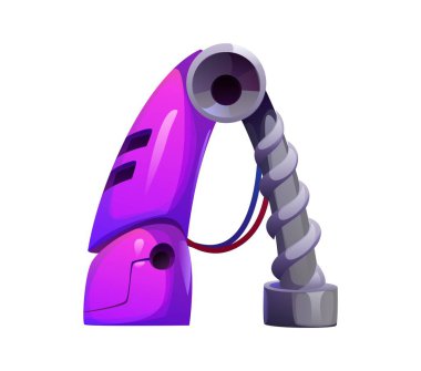 Robot karikatür yazı tipi robot makine el teçhizatı yazı tipi, vektör İngiliz alfabesi tipi. Robot yazı tipi veya mühendislik ABC harfi. Uzay droidi tipi için retro robotik kol mekanik makine yazı tipi.