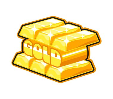 Altın Kumarhane Kumar Y2K moda etiketi ya da klasik etiket. Kumarhane serveti harika vektör etiketi, Vegas şans retro yaması. Banka altın külçeleri yığını ve tipografi metniyle kumar büyük ikramiyesi etiketi veya çıkartması