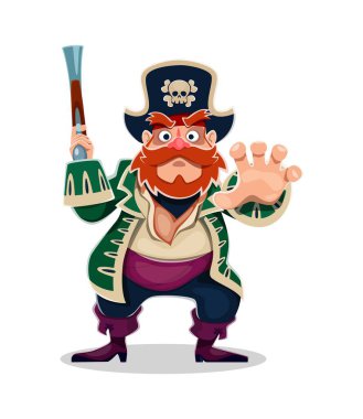 Kırmızı sakallı, yeşil ceketli ve çakmaklı tabancalı, kafatası süslenmiş bir şapka takan, etkileyici bir duruş takınan, maceraperest denizci ruhu somutlaştıran bir korsan ya da korsan korsan gemisi bateristi karakteri.