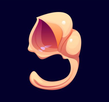 Sahildeki deniz kabuğu çizgi filmindeki yazı tipi 9 haneli rakamlar. Sualtı yumuşakça midye alfabesi yazı tipi sayı sembolü, deniz kabuğu vektör yazı tipi rakamı. Mercan resifi deniz kabuğu çocukları ABC tipi sayı veya matematik yazı tipi figürü