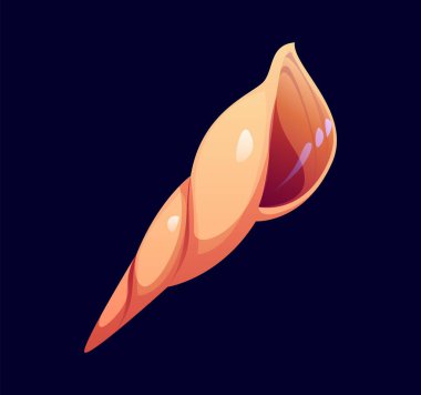 Okyanus kabuğu karikatür yazı tipi noktalama işareti /. Deniz kabuğu yazı tipi sembolü, sualtı yumuşakçaları kabuk vektörü İngilizce işareti. Mercan resifi midye İngiliz alfabe yazı tipi işareti veya çocuklar ABC yazı tipi ögesi