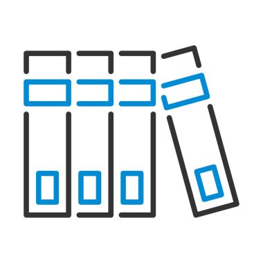 Kanun Simgesi. Renk Doldurma Tasarımı ile Düzenlenebilir Kalın Tasarım. Vektör İllüstrasyonu.