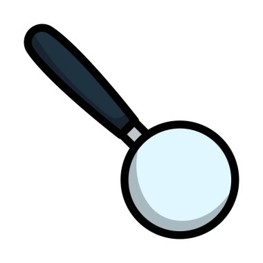 Büyüteç Simgesi. Renk Doldurma Tasarımı ile Düzenlenebilir Kalın Tasarım. Vektör İllüstrasyonu.