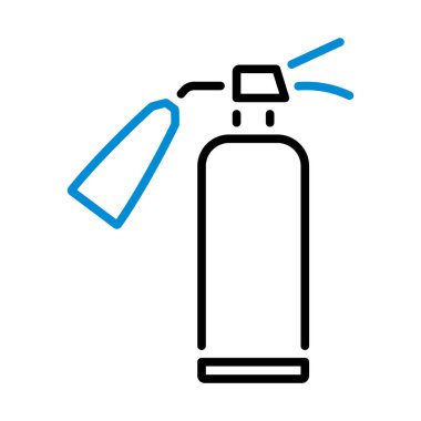 Yangın söndürme ikonu. Renk Doldurma Tasarımı ile Düzenlenebilir Kalın Tasarım. Vektör İllüstrasyonu.