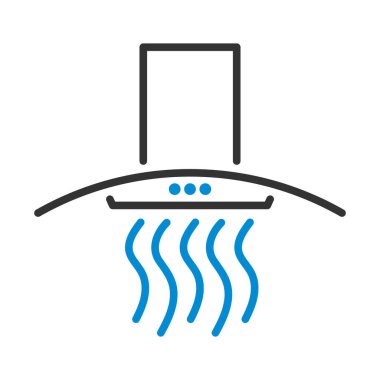 Mutfak Başlığı Simgesi. Renk Doldurma Tasarımı ile Düzenlenebilir Kalın Tasarım. Vektör İllüstrasyonu.