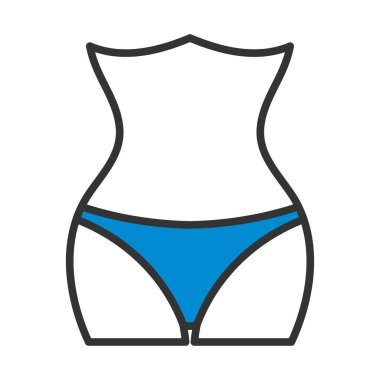 İnce Belin Simgesi. Renk Doldurma Tasarımı ile Düzenlenebilir Kalın Tasarım. Vektör İllüstrasyonu.