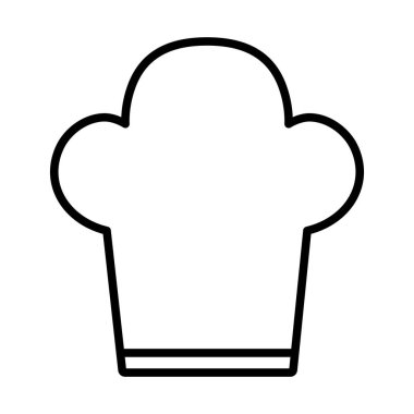 Baş komiserin ikonu. Düzenlenebilir genişlikte kalın tasarım. Vektör İllüstrasyonu.