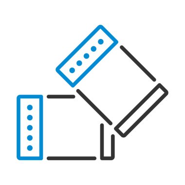 İş Kol Bağlantısı Simgesi. Renk Doldurma Tasarımı ile Düzenlenebilir Kalın Tasarım. Vektör İllüstrasyonu.