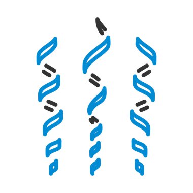 Parti Yılanı Simgesi. Renk Doldurma Tasarımı ile Düzenlenebilir Kalın Tasarım. Vektör İllüstrasyonu.