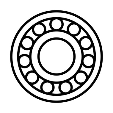 Simge 'ye yöneliyor. Düzenlenebilir genişlikte kalın tasarım. Vektör İllüstrasyonu.