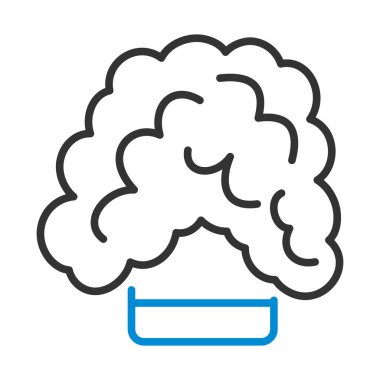 Camdaki Kimya Tepkisi Simgesi. Renk Doldurma Tasarımı ile Düzenlenebilir Kalın Tasarım. Vektör İllüstrasyonu.