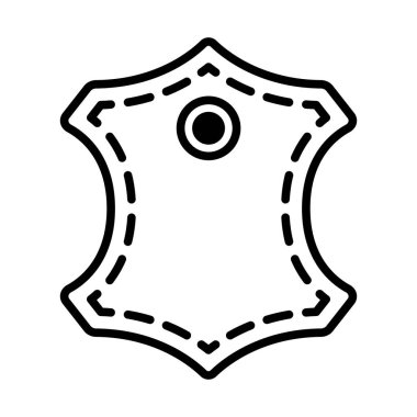 Deri İşareti Simgesi. Düzenlenebilir genişlikte kalın tasarım. Vektör İllüstrasyonu.