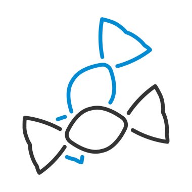 Şeker ikonu. Renk Doldurma Tasarımı ile Düzenlenebilir Kalın Tasarım. Vektör İllüstrasyonu.