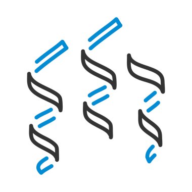 Parti Yılanı Simgesi. Renk Doldurma Tasarımı ile Düzenlenebilir Kalın Tasarım. Vektör İllüstrasyonu.