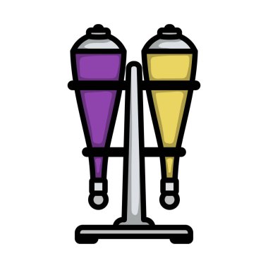 Soda Siphon Ekipmanı Simgesi. Renk Doldurma Tasarımı ile Düzenlenebilir Kalın Tasarım. Vektör İllüstrasyonu.