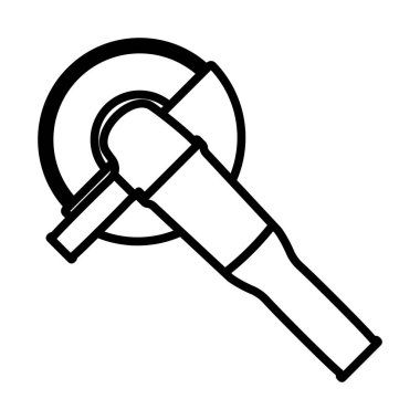 Öğütücü Simgesi. Düzenlenebilir genişlikte kalın tasarım. Vektör İllüstrasyonu.