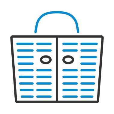 Gazete Delik Simgesi. Renk Doldurma Tasarımı ile Düzenlenebilir Kalın Tasarım. Vektör İllüstrasyonu.