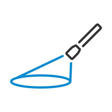 El feneri simgesi. Renk Doldurma Tasarımı ile Düzenlenebilir Kalın Tasarım. Vektör İllüstrasyonu.