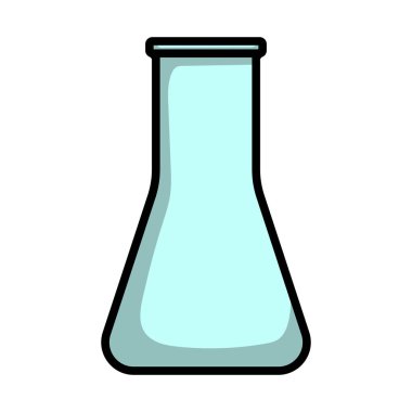 Kimyasal Ampuller Simgesi. Renk Doldurma Tasarımı ile Düzenlenebilir Kalın Tasarım. Vektör İllüstrasyonu.