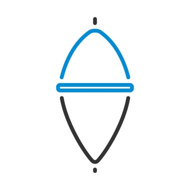 Yüzen ikon. Renk Doldurma Tasarımı ile Düzenlenebilir Kalın Tasarım. Vektör İllüstrasyonu.