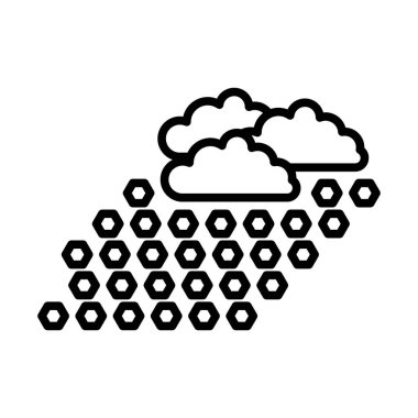 Yaşasın Simge. Renk Doldurma Tasarımı ile Düzenlenebilir Kalın Tasarım. Vektör İllüstrasyonu.