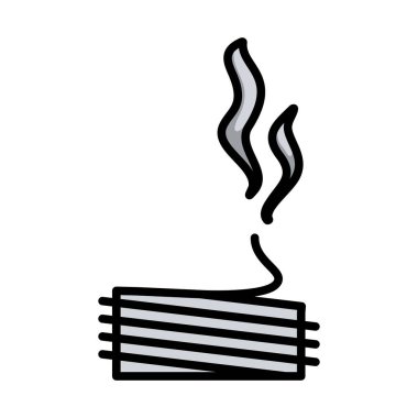 Solder Wire Simgesi. Renk Doldurma Tasarımı ile Düzenlenebilir Kalın Tasarım. Vektör İllüstrasyonu.