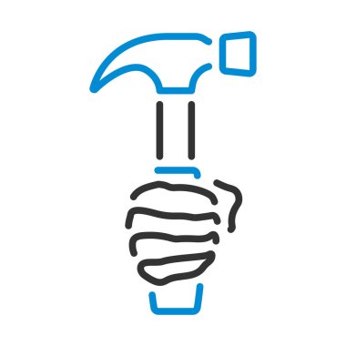 Labor Day Icon. Editable Bold Outline With Color Fill Design. Vector Illustration.