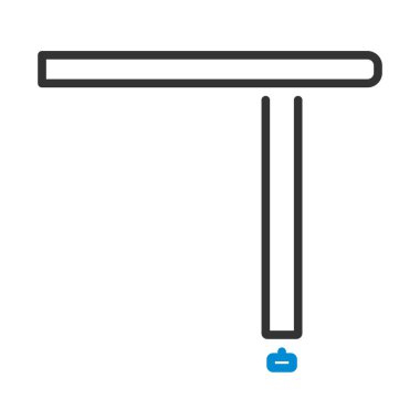 Masa Konsolu Simgesi Brifingi. Renk Doldurma Tasarımı ile Düzenlenebilir Kalın Tasarım. Vektör İllüstrasyonu.