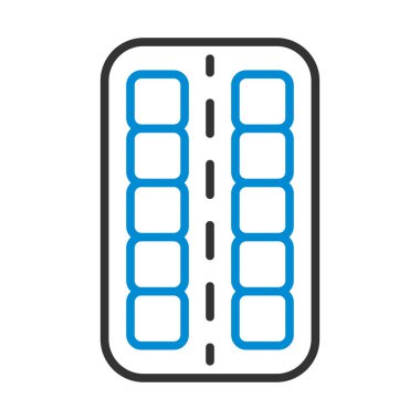 Tabletler Simge Paketi. Renk Doldurma Tasarımı ile Düzenlenebilir Kalın Tasarım. Vektör İllüstrasyonu.