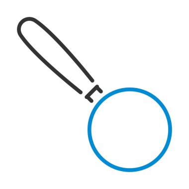 Büyüteç Simgesi. Renk Doldurma Tasarımı ile Düzenlenebilir Kalın Tasarım. Vektör İllüstrasyonu.