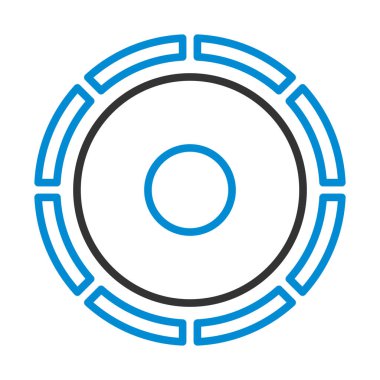 Hoparlör ikonu. Renk Doldurma Tasarımı ile Düzenlenebilir Kalın Tasarım. Vektör İllüstrasyonu.