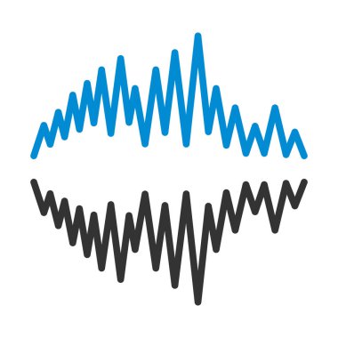 Müzik Dengeleyici Simgesi. Renk Doldurma Tasarımı ile Düzenlenebilir Kalın Tasarım. Vektör İllüstrasyonu.